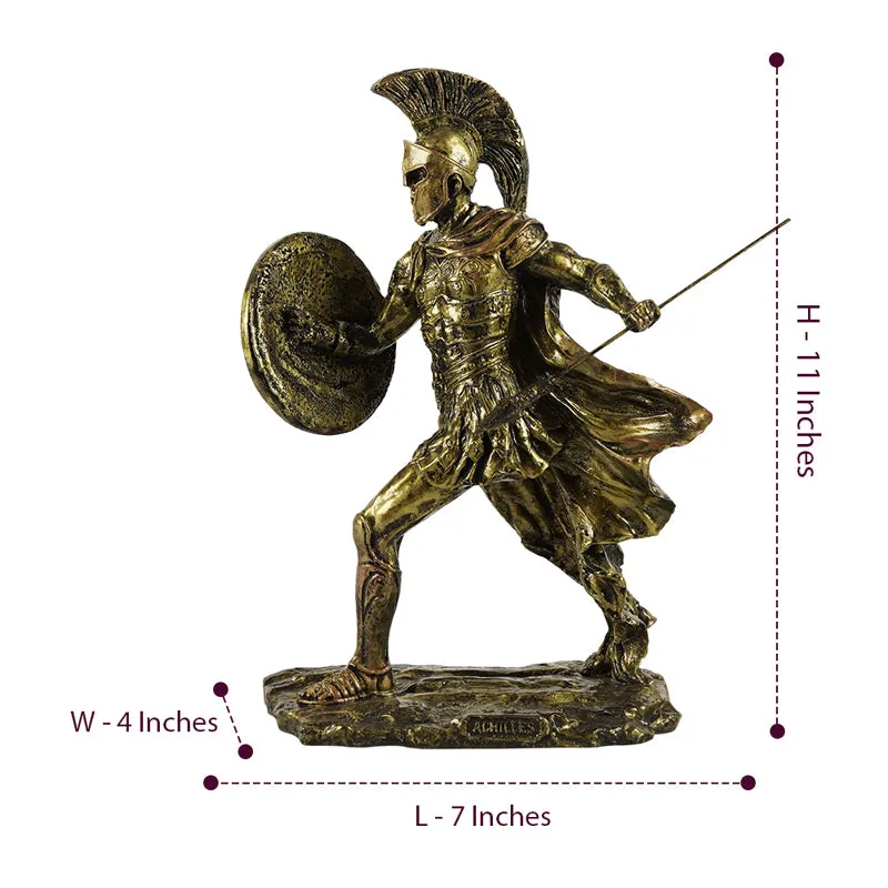 Warrior Of Troy Painted Resin Showpiece media 8