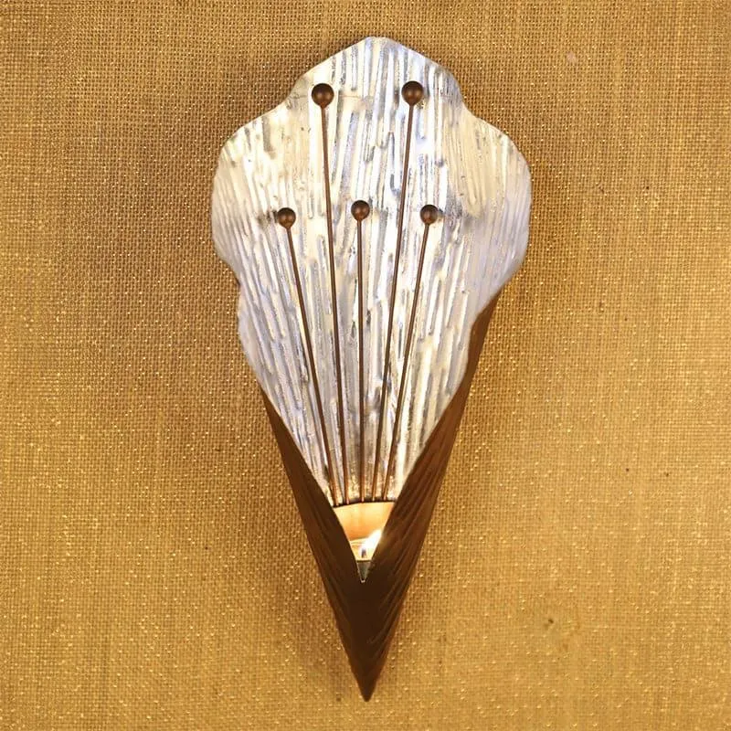 Tulip Touch Wall Candle Holder - Silver media 3
