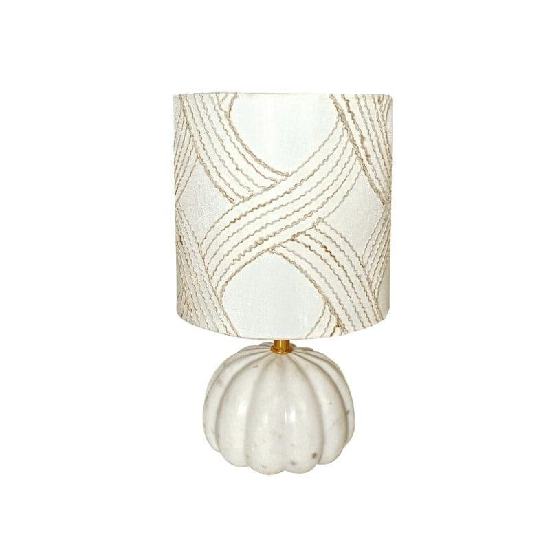 Whimsy Waves Mogo Hand Crafted Fabric Table Lamp - White media 4