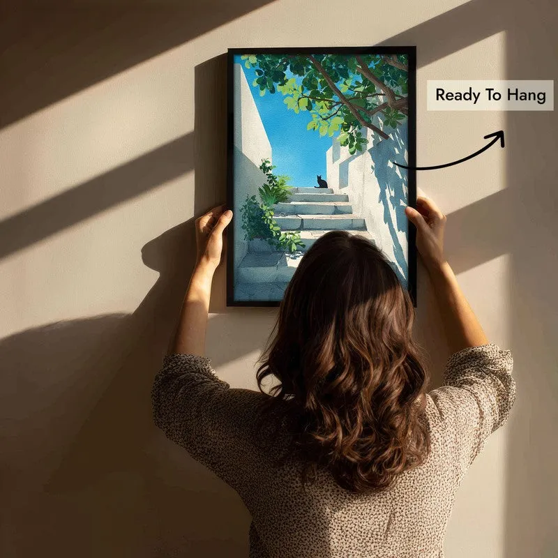 Sereno Canvas Wall Painting With Black Frame media 5