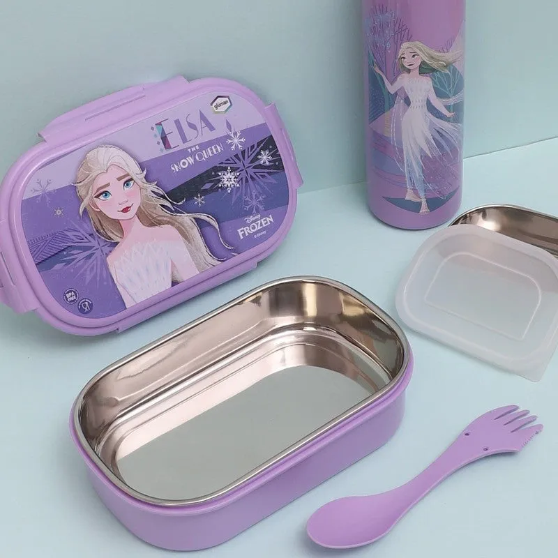Belle Frozen Lunch Box 700 ML With 600 ML Water Bottle - Two Piece Set - Two Piece Set media 4