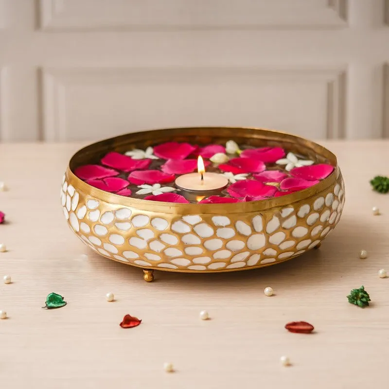 Luxe Mosaic Metal Urli - Gold media 3
