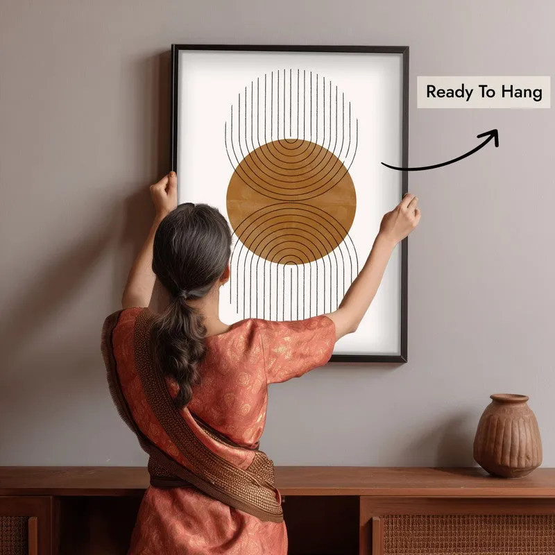 Terra Balance Canvas Wall Painting With Black Frame media 6