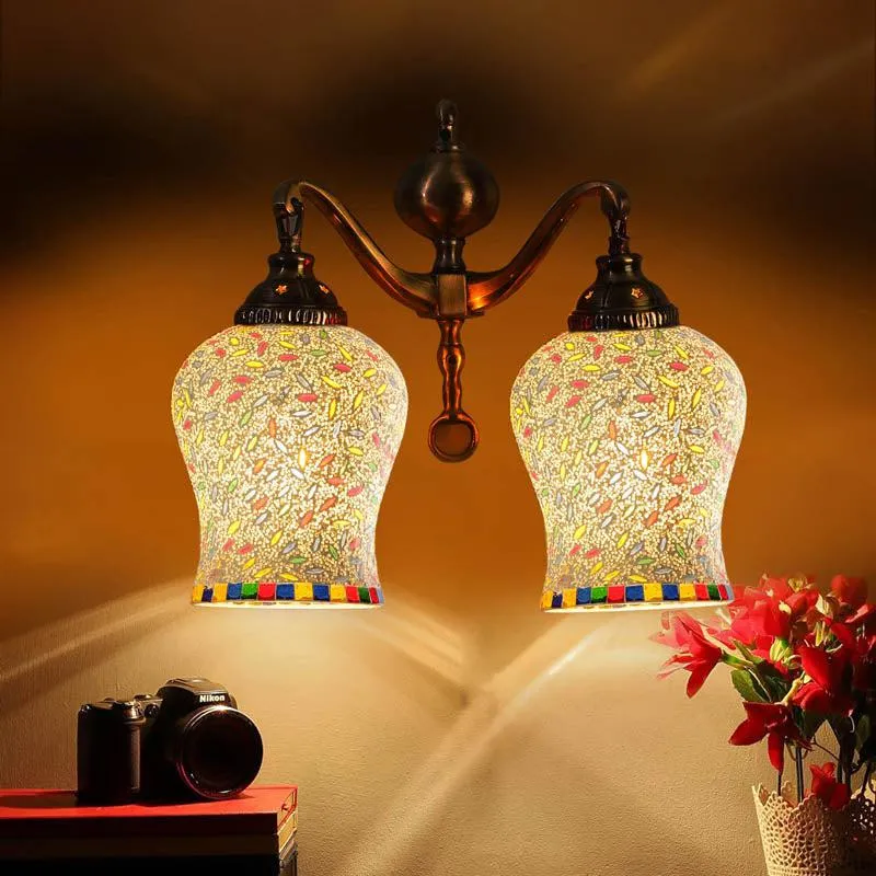 Majestic Metal Mosaic Wall Lamp media 4