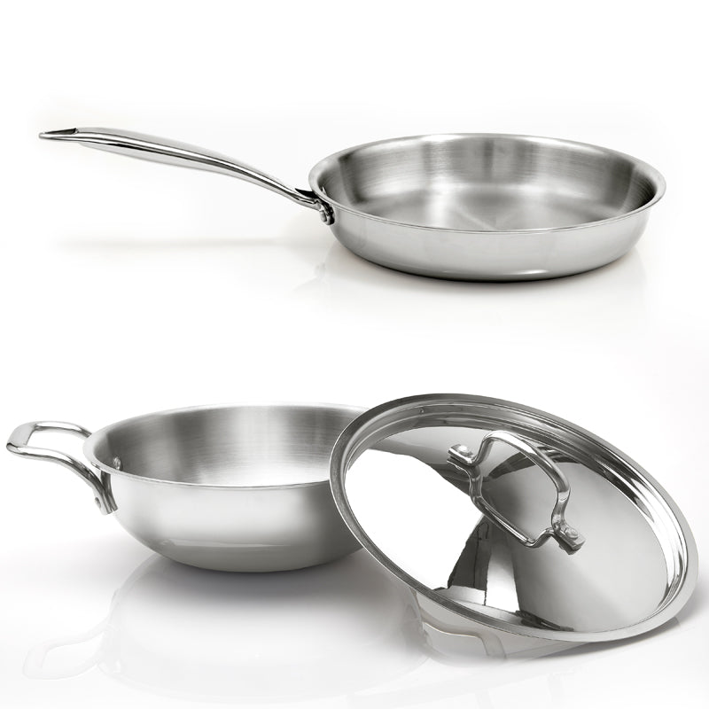 Zoraware Kadhai 3600 ML With Frying Pan & Lid (26 cm) media 5