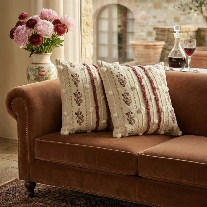 Craft Majesty Embroidered Cushion Covers - Set Of Two media 4