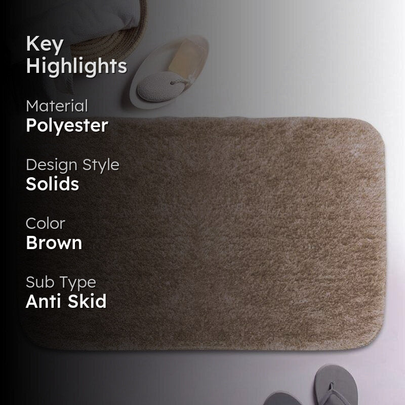 Foot Mate Anti Slip Bathmat - Light Brown media 2