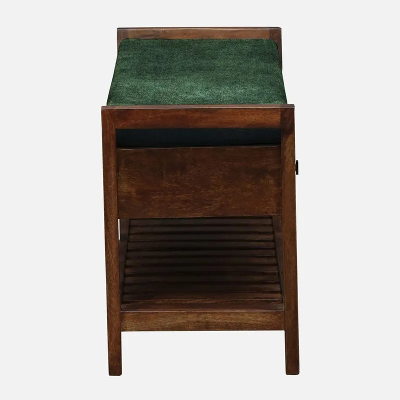 Harbor Nest Mango Wood Shoe Rack - Green media 7