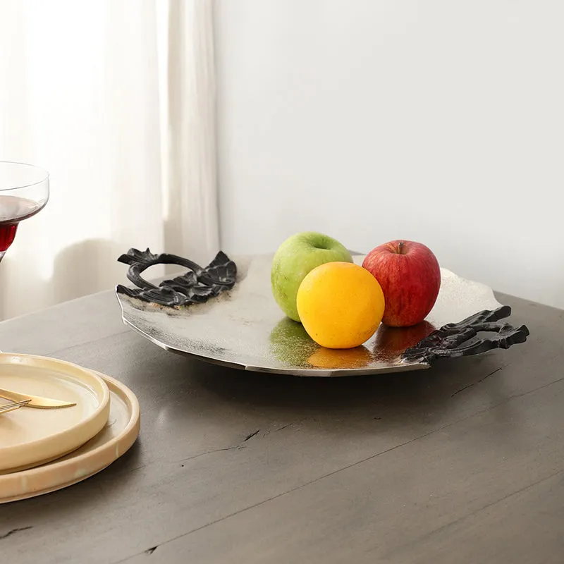Ajira Round Aluminum Platter - Gold media 3