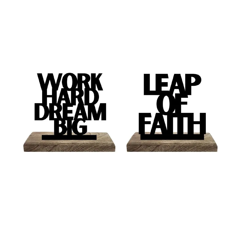 Dreaming with Purpose Typography Showpiece - Set Of Two media 5