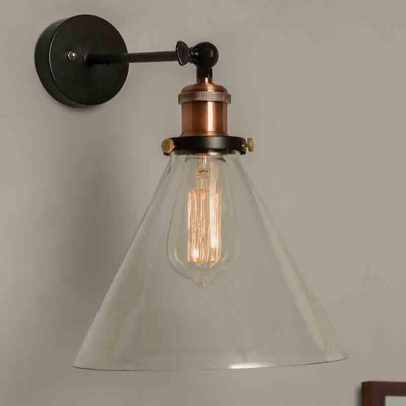 Conica Arm Glass & Metal Wall Lamp - Copper media 3
