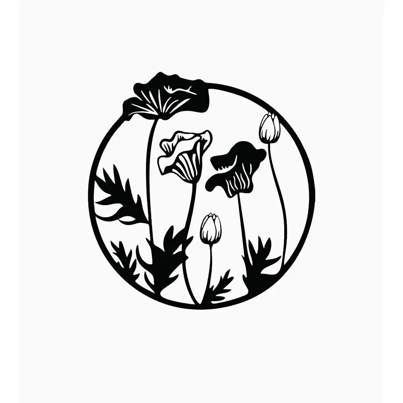 Roma Flowers Black Iron Wall Accent media 3