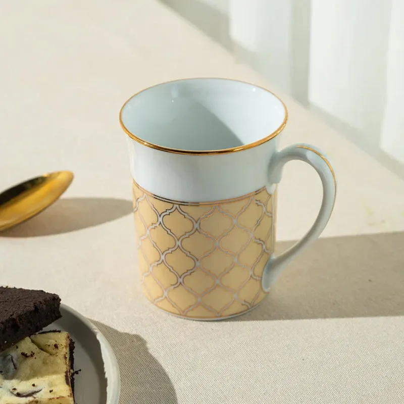 Noritake Eternal Palace Porcelain Coffee Mug (Beige) - 280 mL media 1