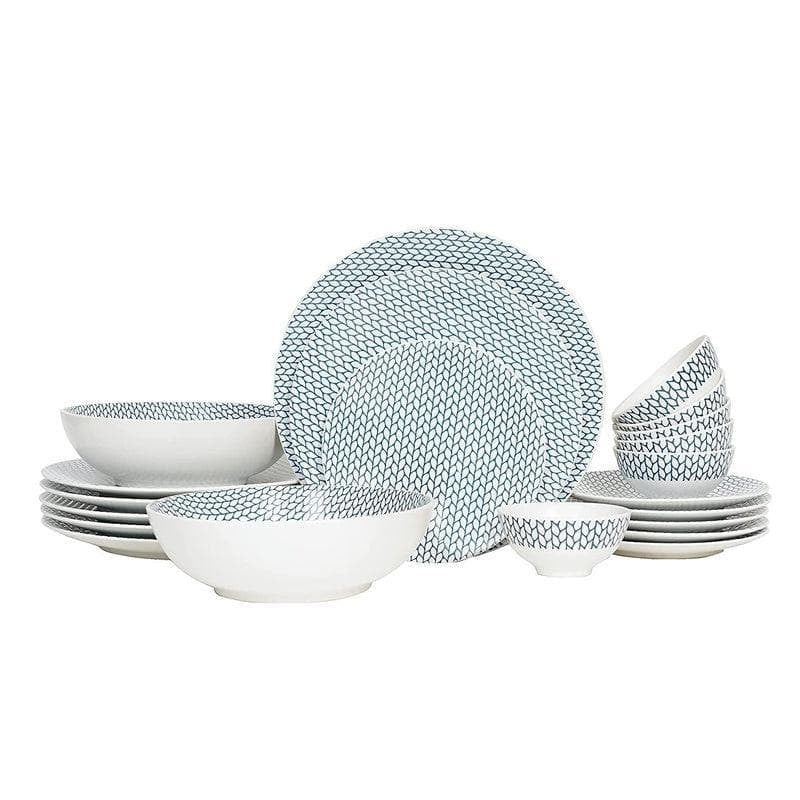 Blue Weaves Dinner Set - 21 Piece Set image 3