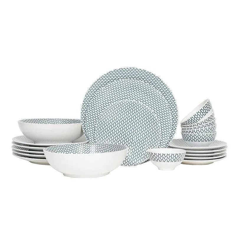 Blue Weaves Dinner Set - 21 Piece Set media 3