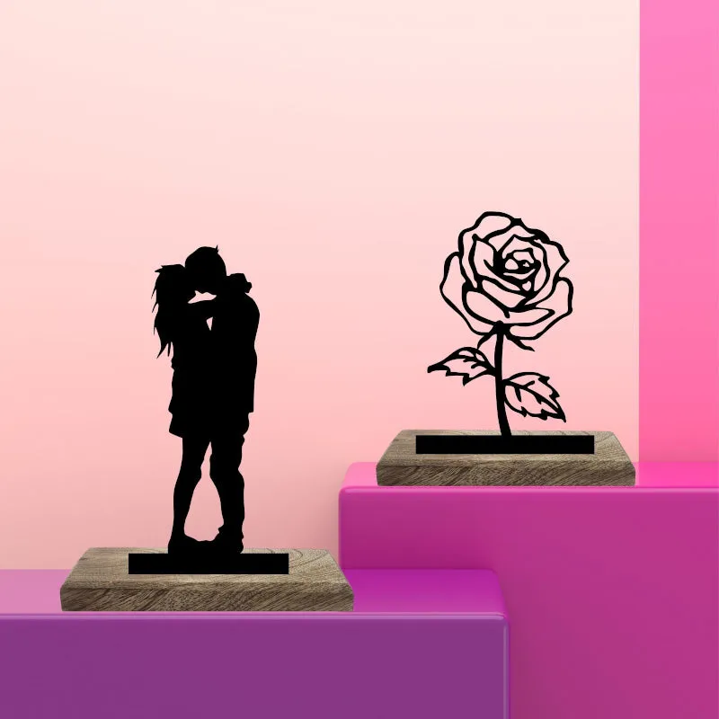 Bonded Hearts Showpiece - Set Of Two media 3