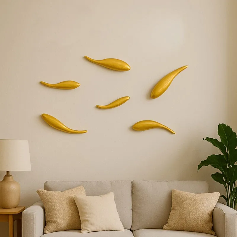 CoralFin Aluminium Wall Accents - Set Of Six media 1