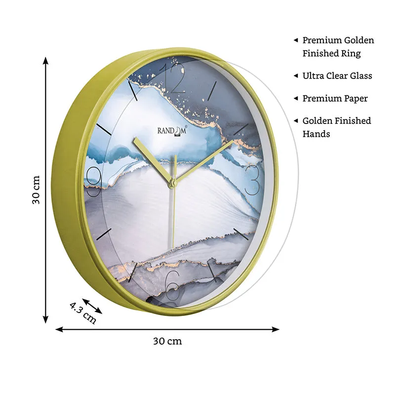 Veins Of Gold Plastic Wall Clock media 7