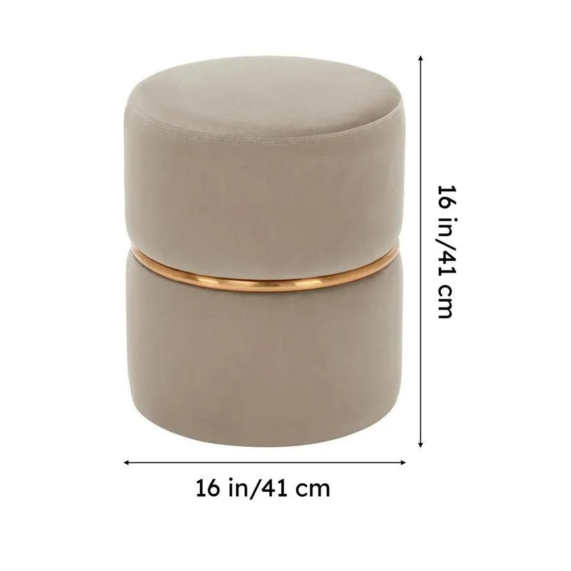Zyvra Softin Ottoman - Beige media 9