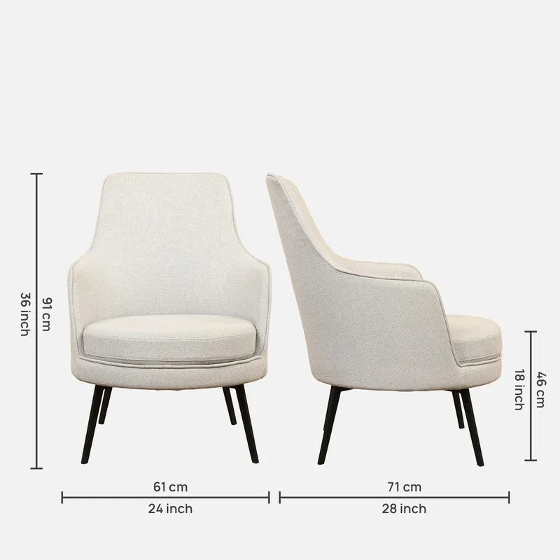 Trendra Neem Wood Lounge Chair - Grey media 8