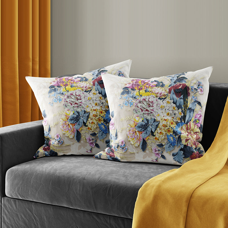 Glen Printed Cushion Cover Set - Set Of Two