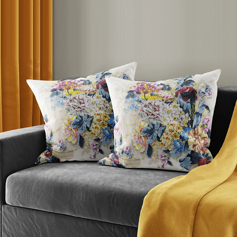 Glen Printed Cushion Cover Set - Set Of Two media 1