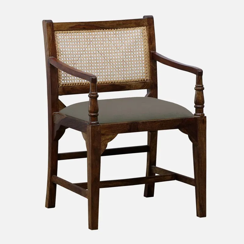 Stackon Rose Wood Accent Chair - Grey media 6