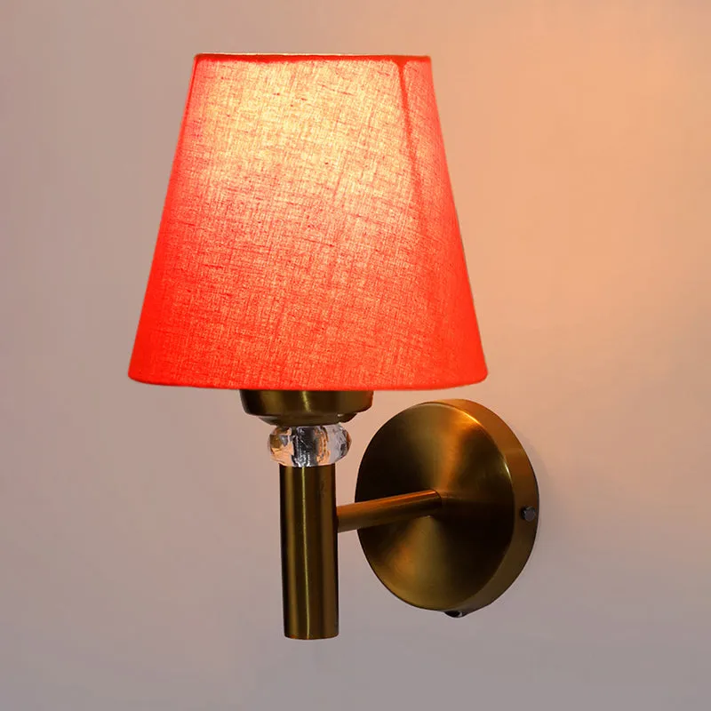 Aquilla Steel & Cotton Wall Lamp - Orange media 4