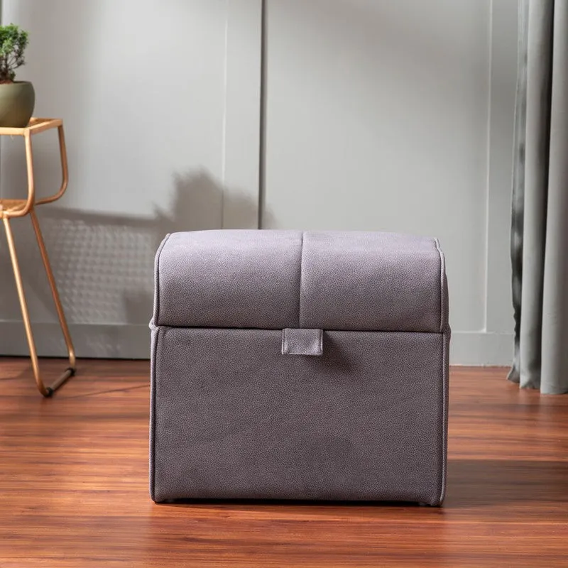 Dotty Polyster Ottomans - Grey media 5