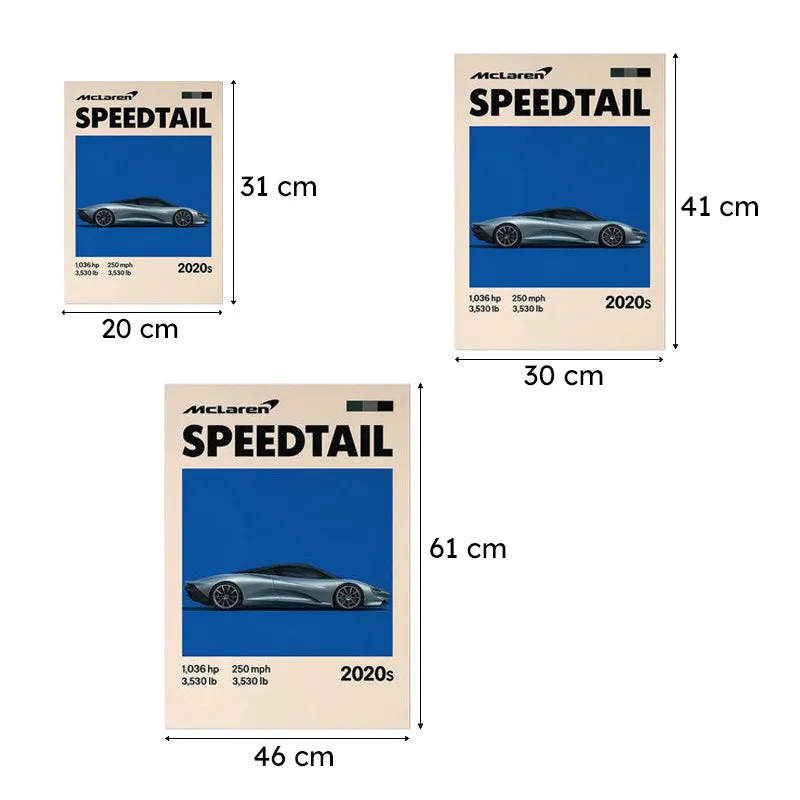 Speedtail Performance Wall Poster media 9