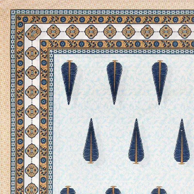 Madhurakshi Printed Cotton Bedsheet (Beige) - 140 TC media 4