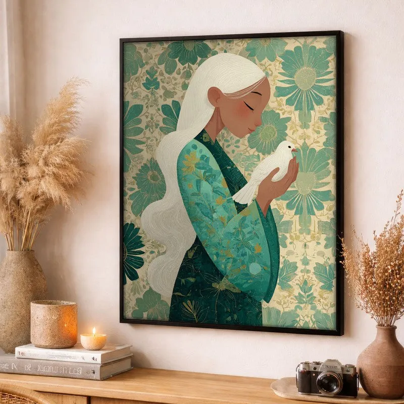 Meadowelle Canvas Wall Painting - Black Frame media 3