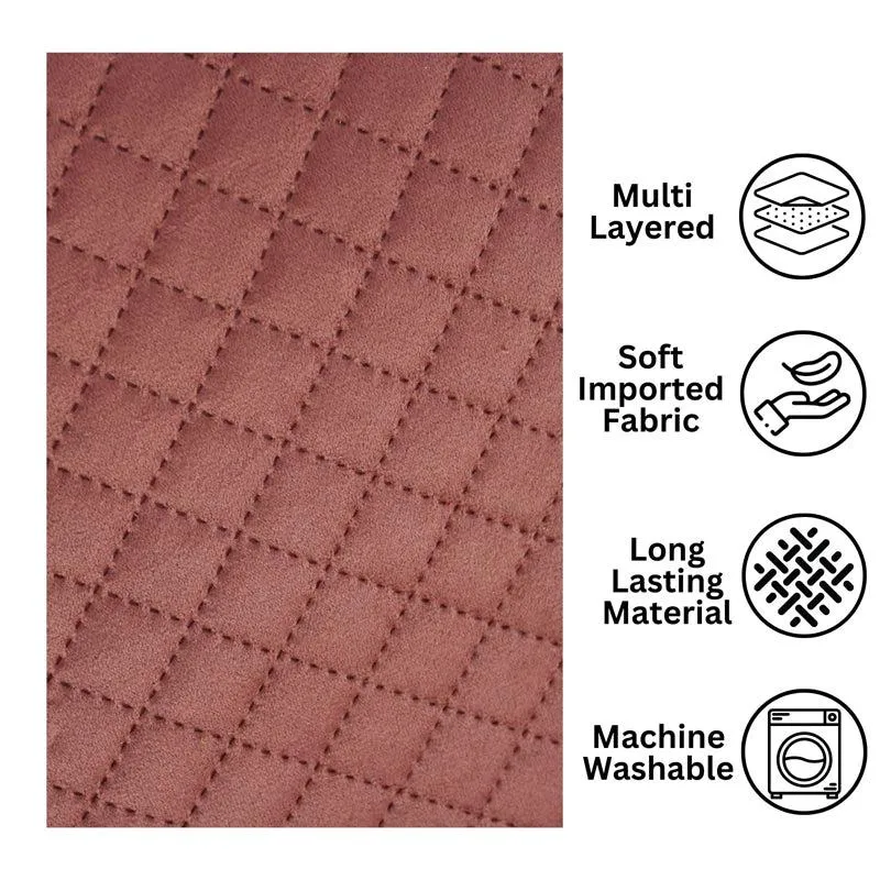 Osric Velvet Quilted Placemat (Rose Pink) - Set Of Six media 6
