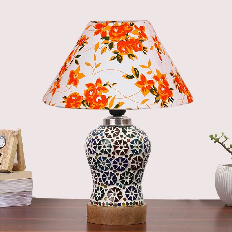 Astrona Fleur Cone Wooden Table Lamp - Multicolor media 4