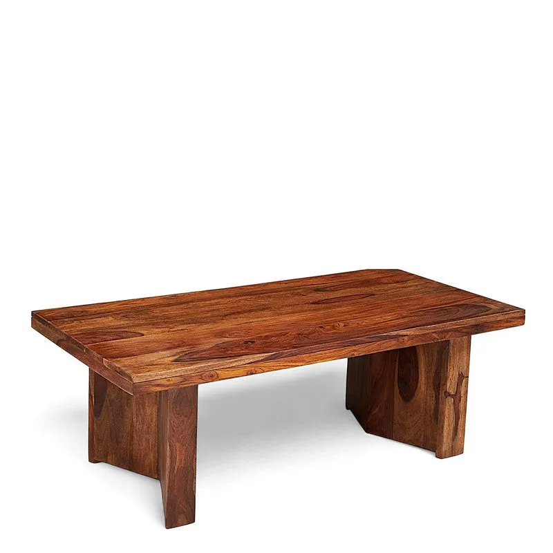 Avenox Sheesham Wooden Center Table - Brown media 3