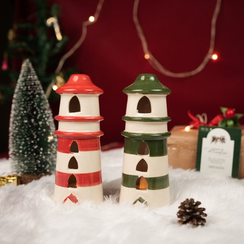 Winter Tower Candle Holder