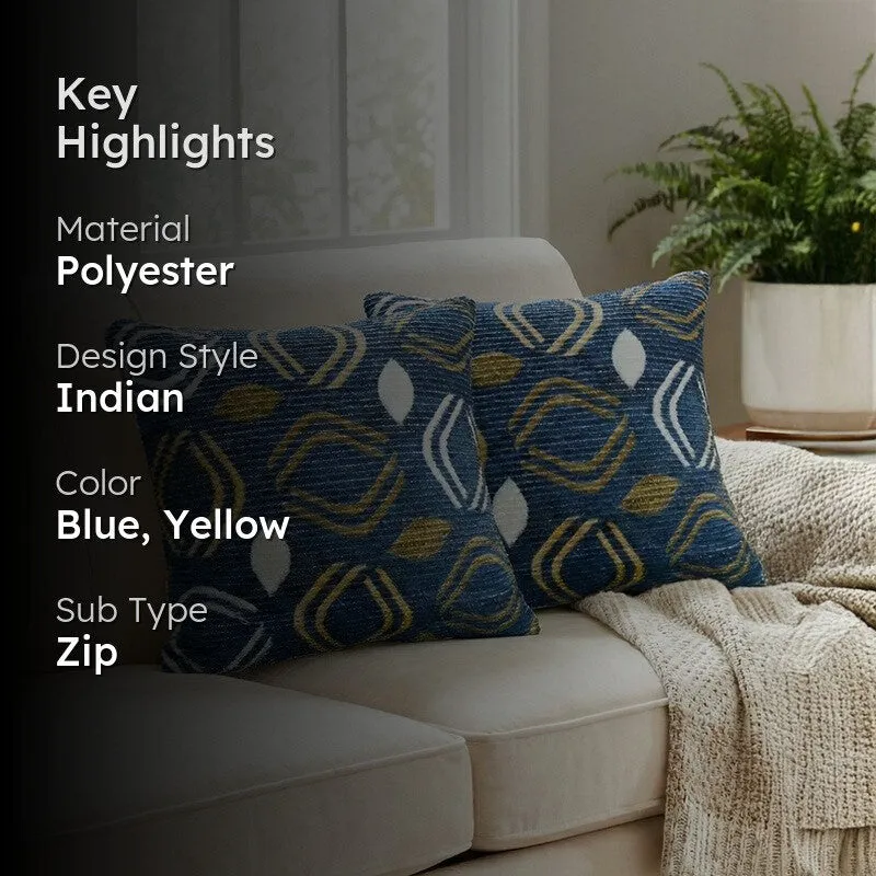ShapeCraft Cushion Cover (Navy) - Set Of Two media 2