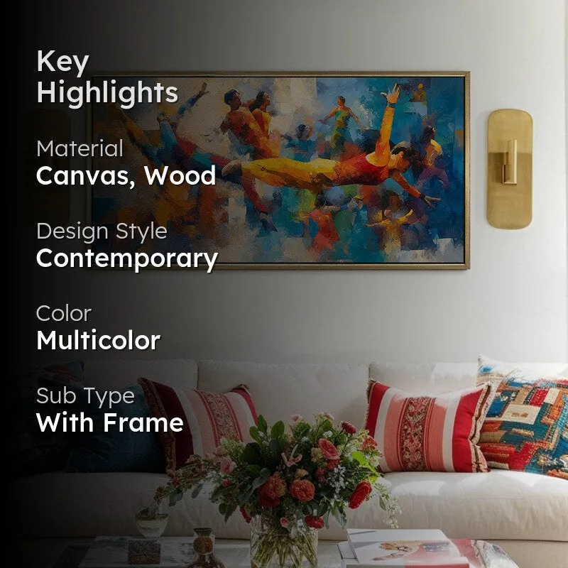 Carnivale Canvas Wall Painting With Frame media 2