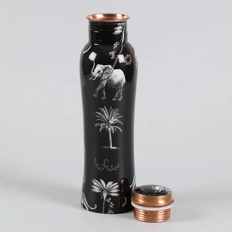 India Circus Fauna Copper Bottle With Glasses (950 mL/400 mL) - Three Piece Set media 3
