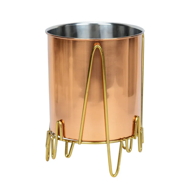 Retsa Stainless Steel Planter - Copper & Gold media 3