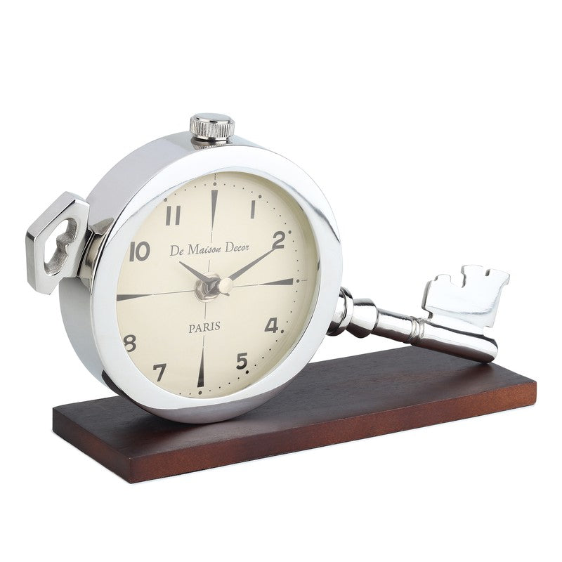 AuraClock Table Clock - Silver media 5
