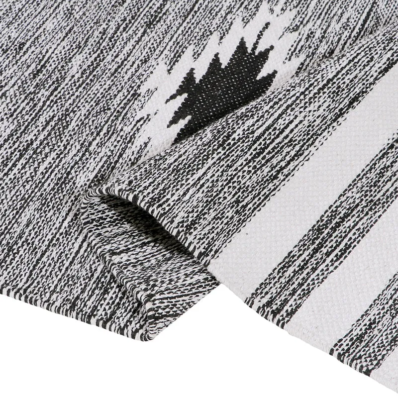 Decoria Cotton Runner Rug - Black media 4