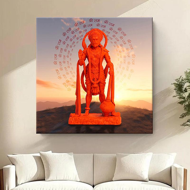 Vibrant Hanuman Wall Painting