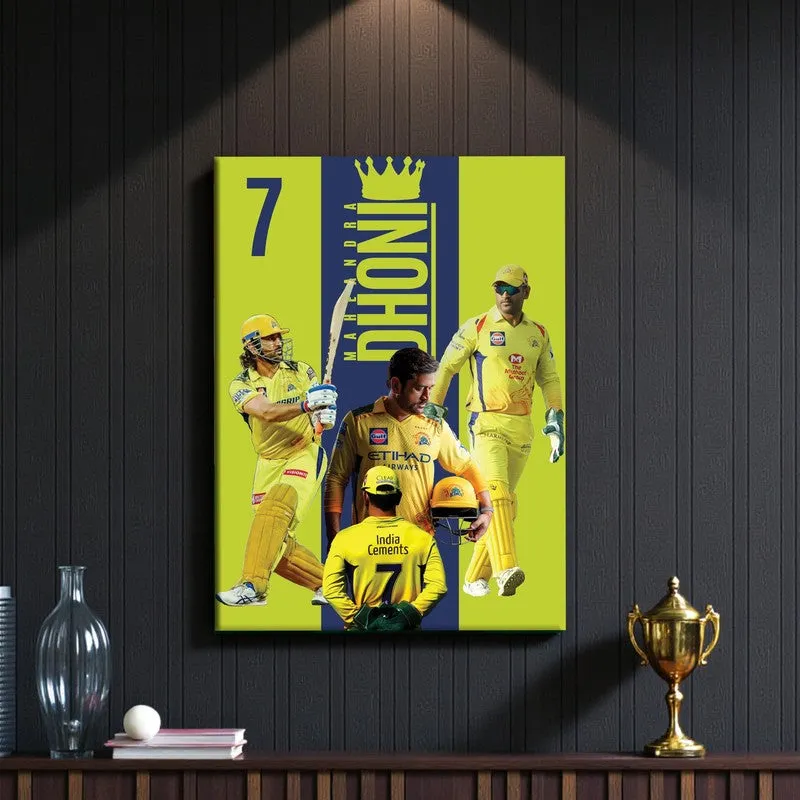 Dhoni Canvas Wall Art media 3