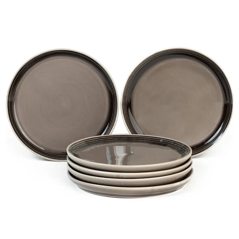 Caspian Porcelain Quarter Plate (Grey) - Set Of Six media 6