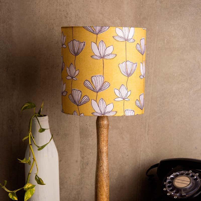 The Sunkissed Fabric Table Lamp - Yellow,White,Brown media 4
