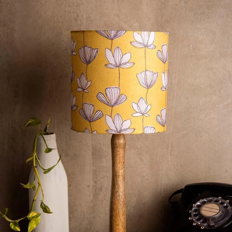The Sunkissed Fabric Table Lamp - Yellow,White,Brown media 4