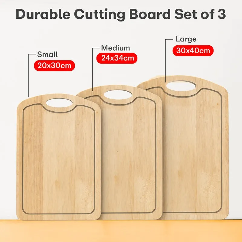 Rioware TimberEase Kitchen Prep Board (Beige) - Set Of Three media 10
