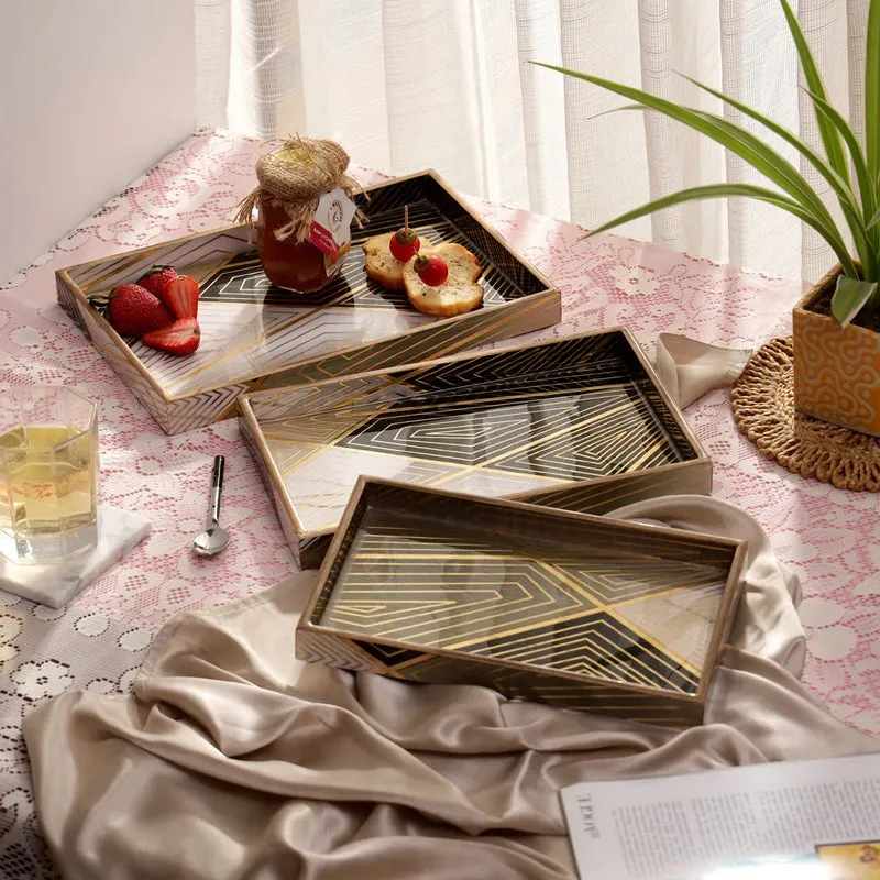 Mysto Bird Garden Serving Tray - Set Of Three media 1