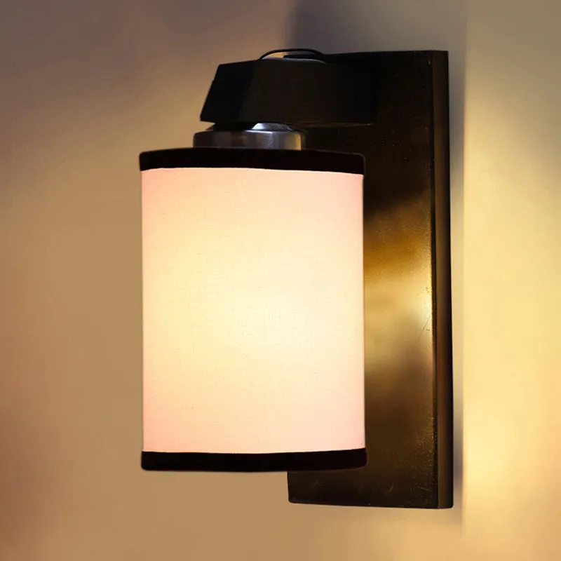 Eyrie Edge Wooden Wall Lamp - White media 5